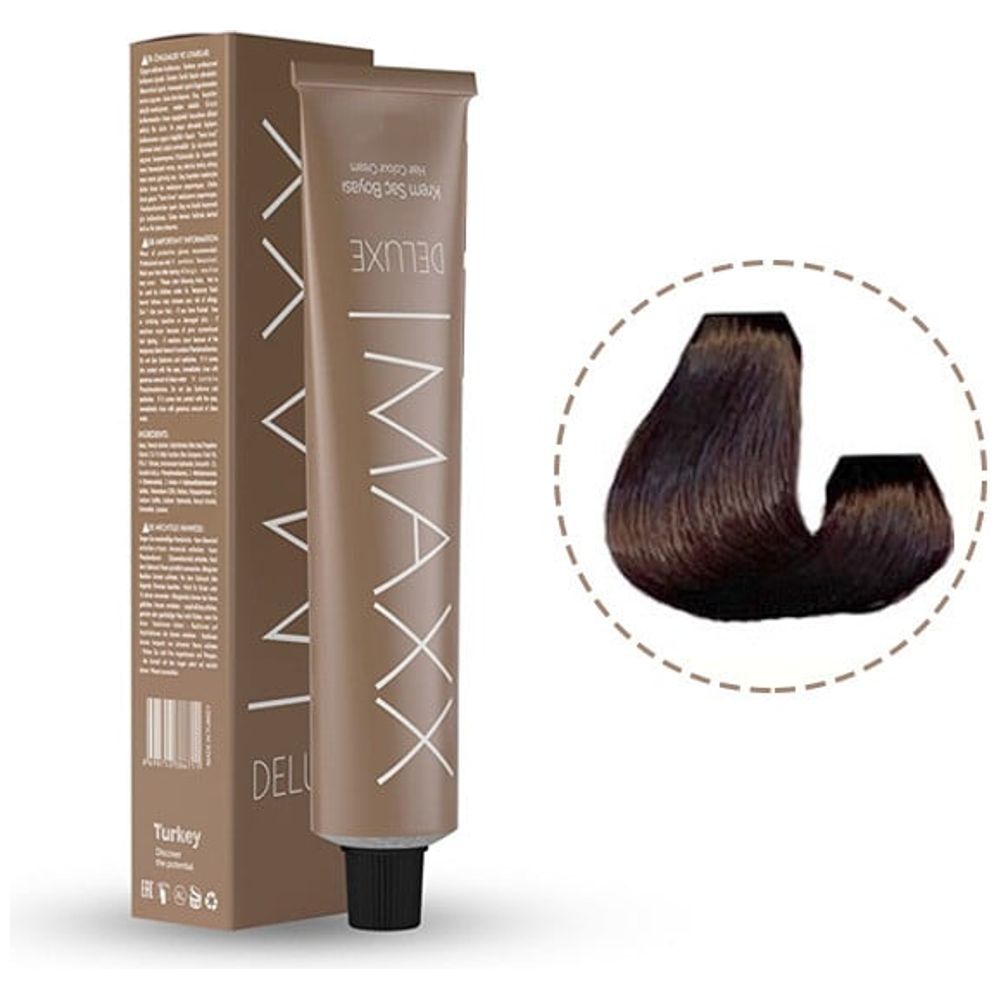 Maxx Deluxe Hair Colour 6/77 - 100ml, Enchanting Brown