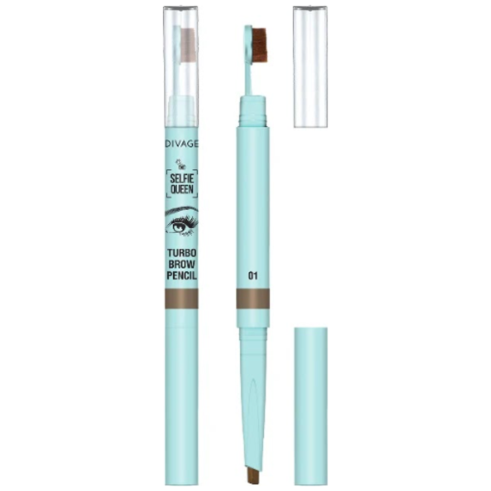 Divage Divage Brow Pencil Turbo Selfie Queen, 01 SQ 01 SQ