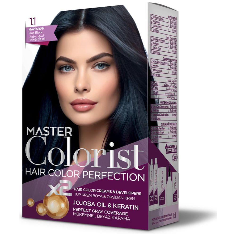 Master Colorest Hair Colour, 1.1 - Blue Black