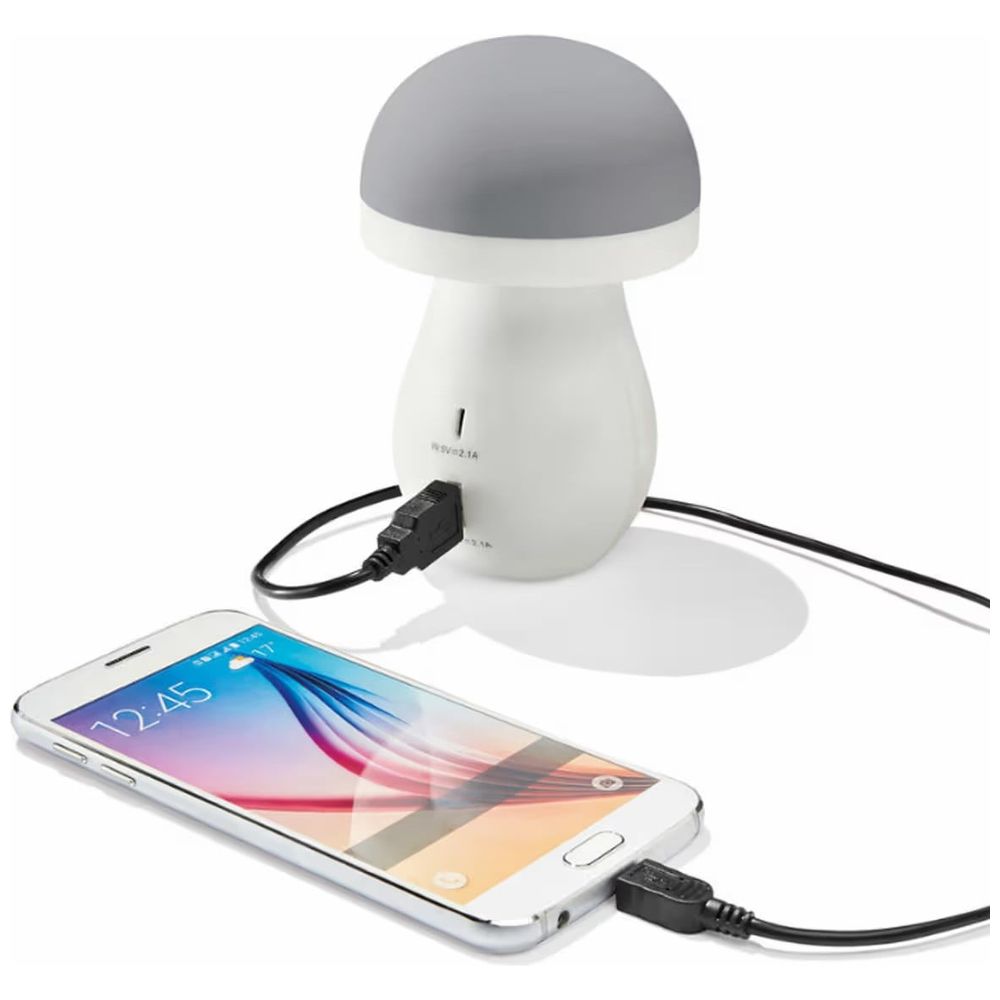 Silver Crest Silver Crest Mushroom Power Bank - 5000mAh - 2.1A - Dual Port - White 5000mAh 2.1A