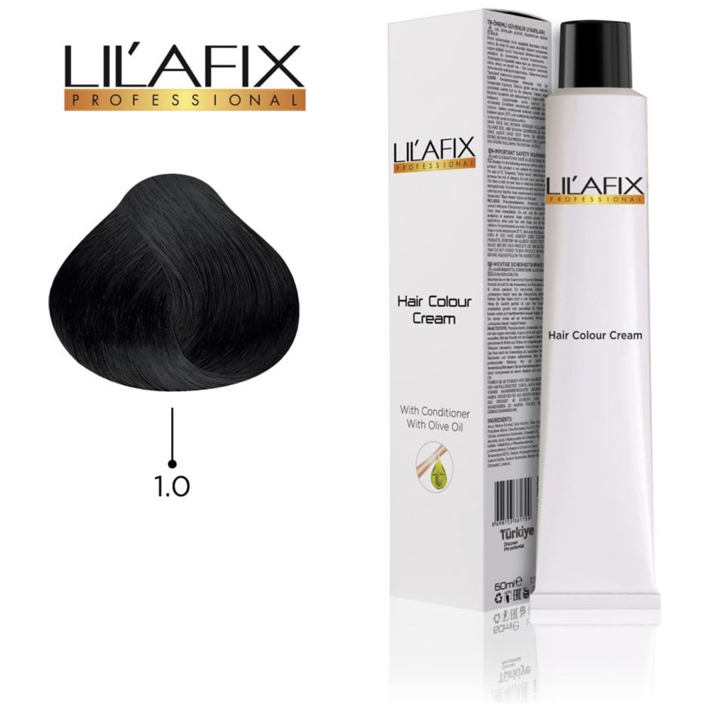 LILAFIX Hair Colour 1/0 - 60ml, Black