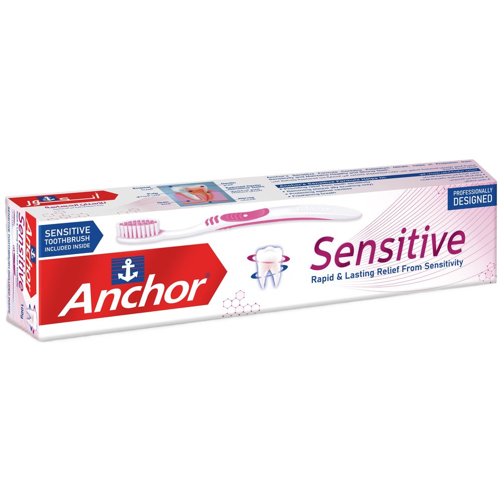 Anchor Sensitive Toothpaste With Toothbrush - 100g