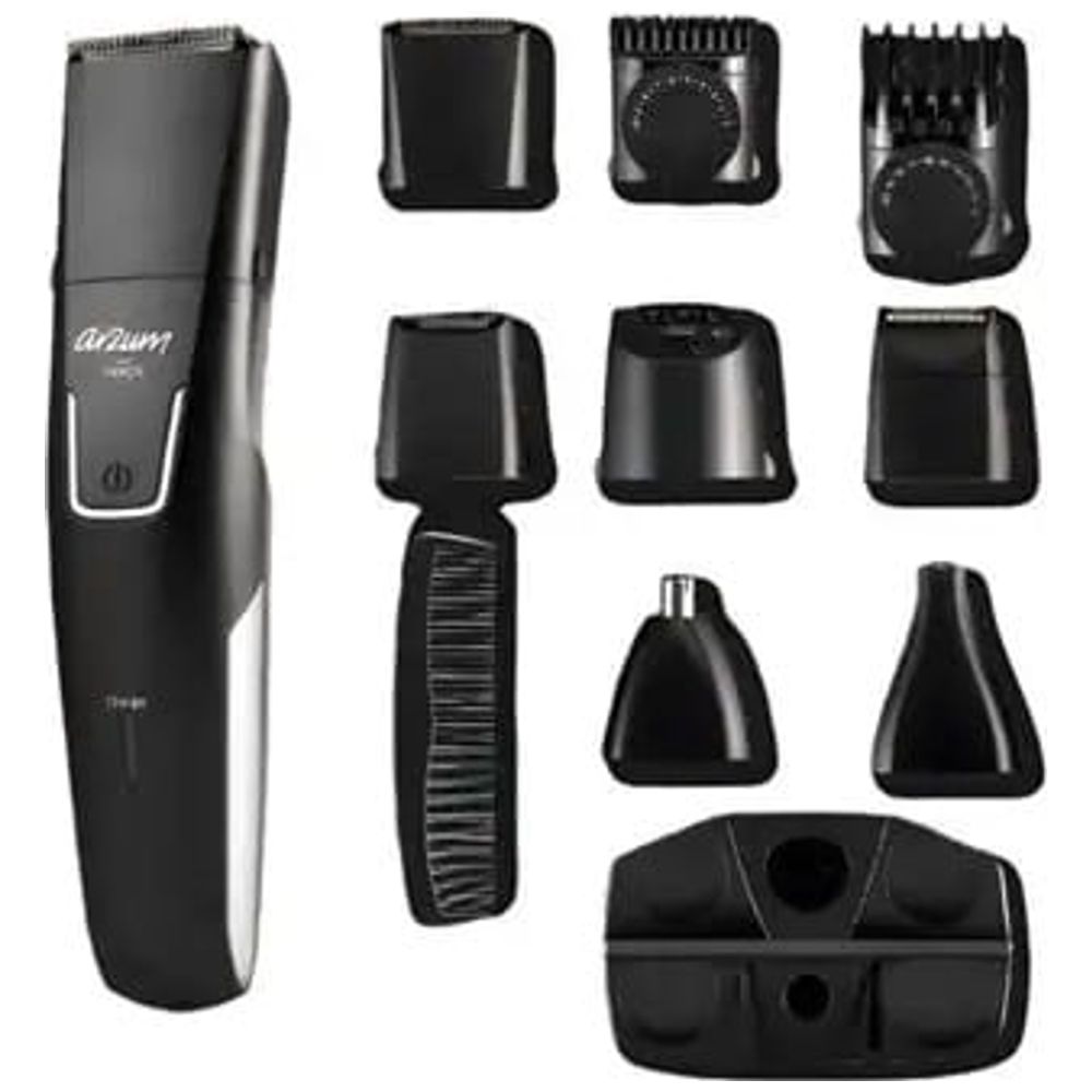 Arzum Arzum Triss AR5201 - 9 in 1 Multi grooming Kit - 60 Minutes Cordless Use - Precision Trimmer & Body Shaver - Black