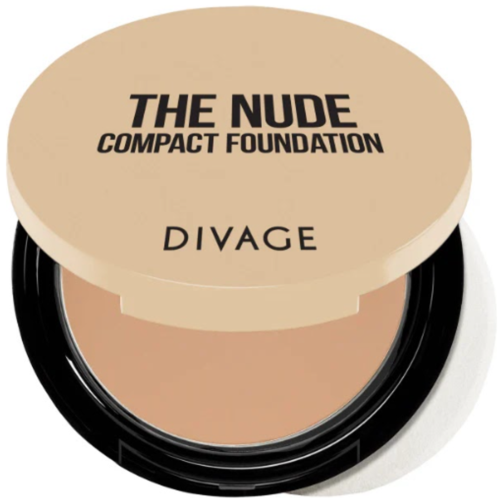 Divage Divage Compact Foundation The Nude, Blends Effortlessly on Skin - 01 Honey