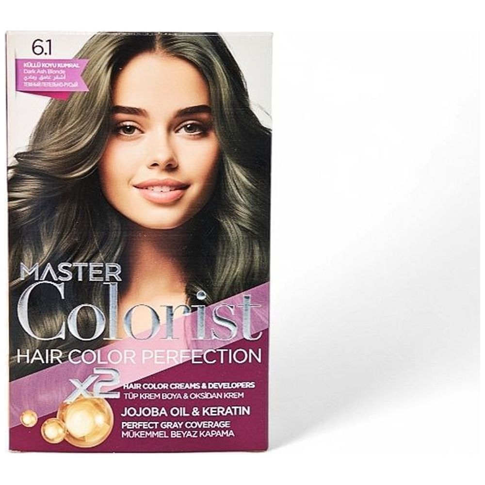 Master Colorest Hair Colour, 6.1 - Dark Ash Blonde