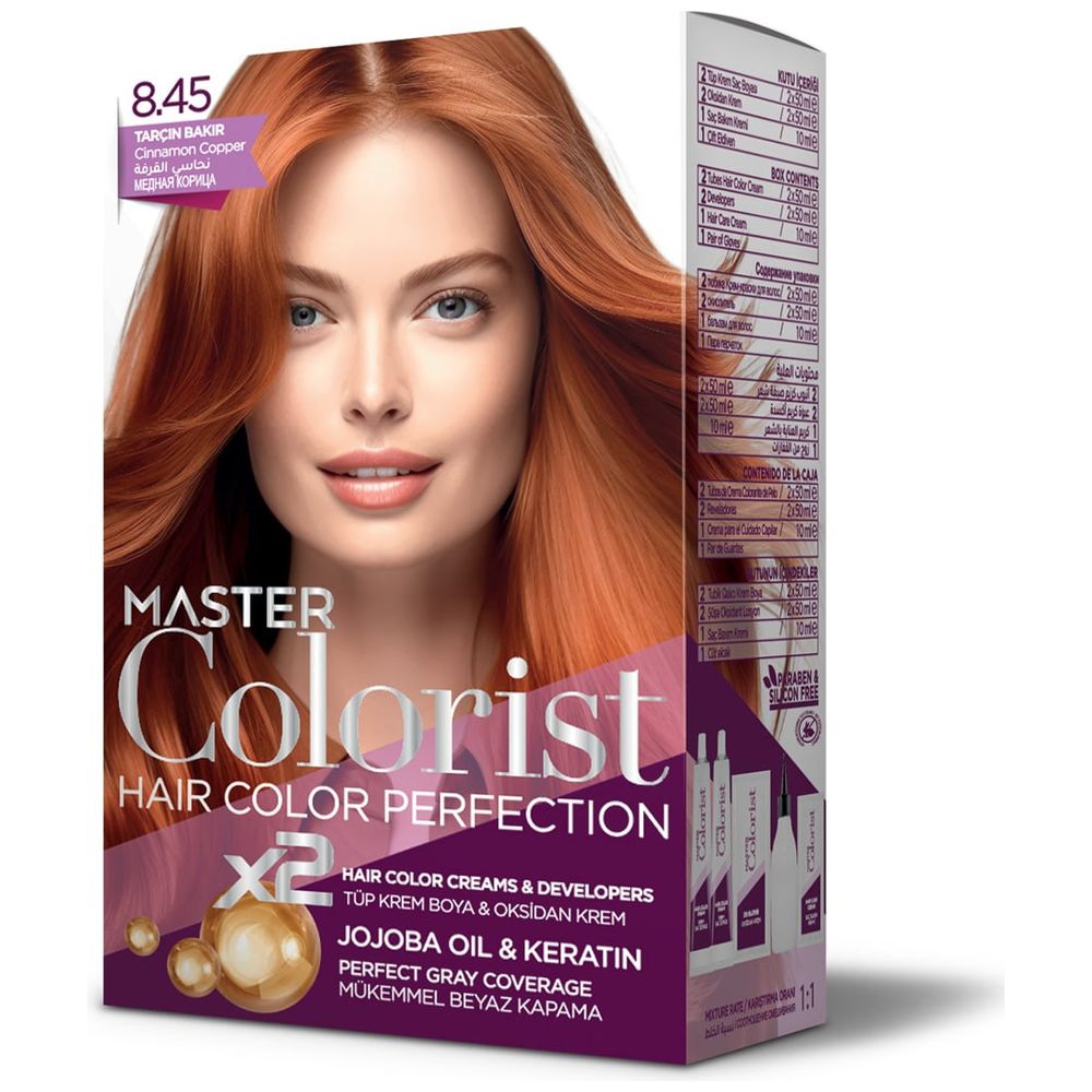 Master Colorest Hair Colour, 8.45 - Cinnamon Copper 8.45