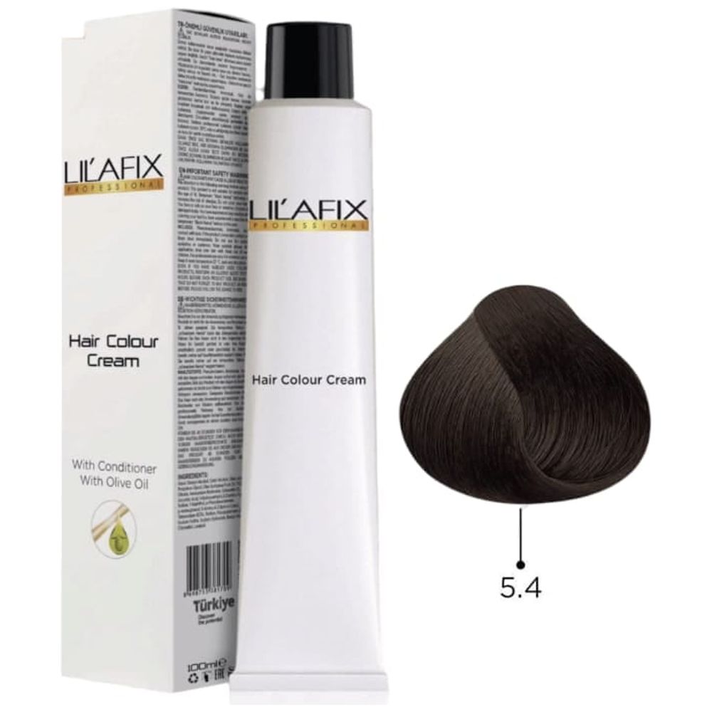 LILAFIX Hair Colour 5/4 - 100 ml, Light Chestnut