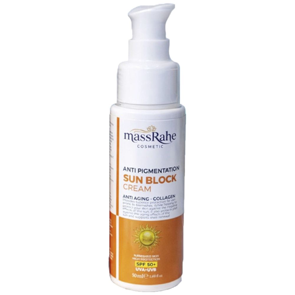MassRahe Anti Pigmentation Sun Block Cream, SPF 50+ - 50ml