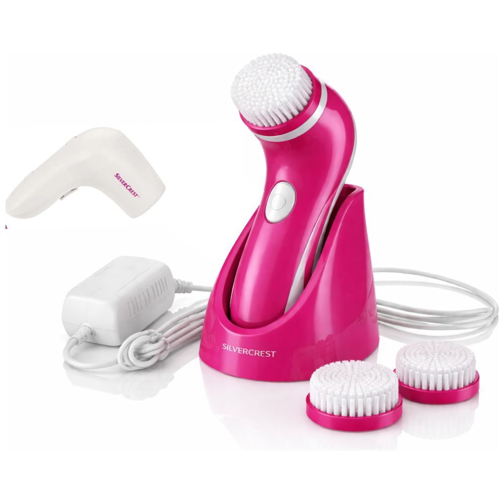 Silver Crest Silver Crest Sonic Facial Cleansing Brush, Deep Skin Care - Pink