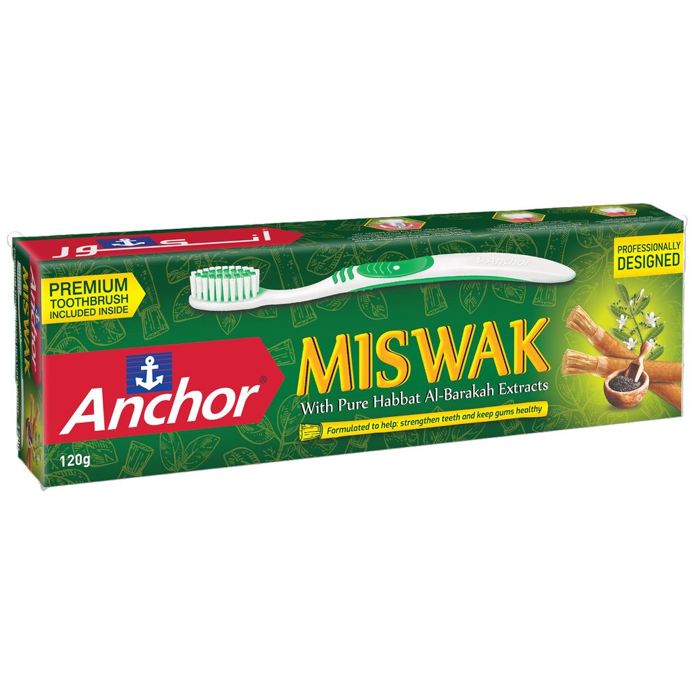Anchor Miswak Toothpaste With Toothbrush - 120g