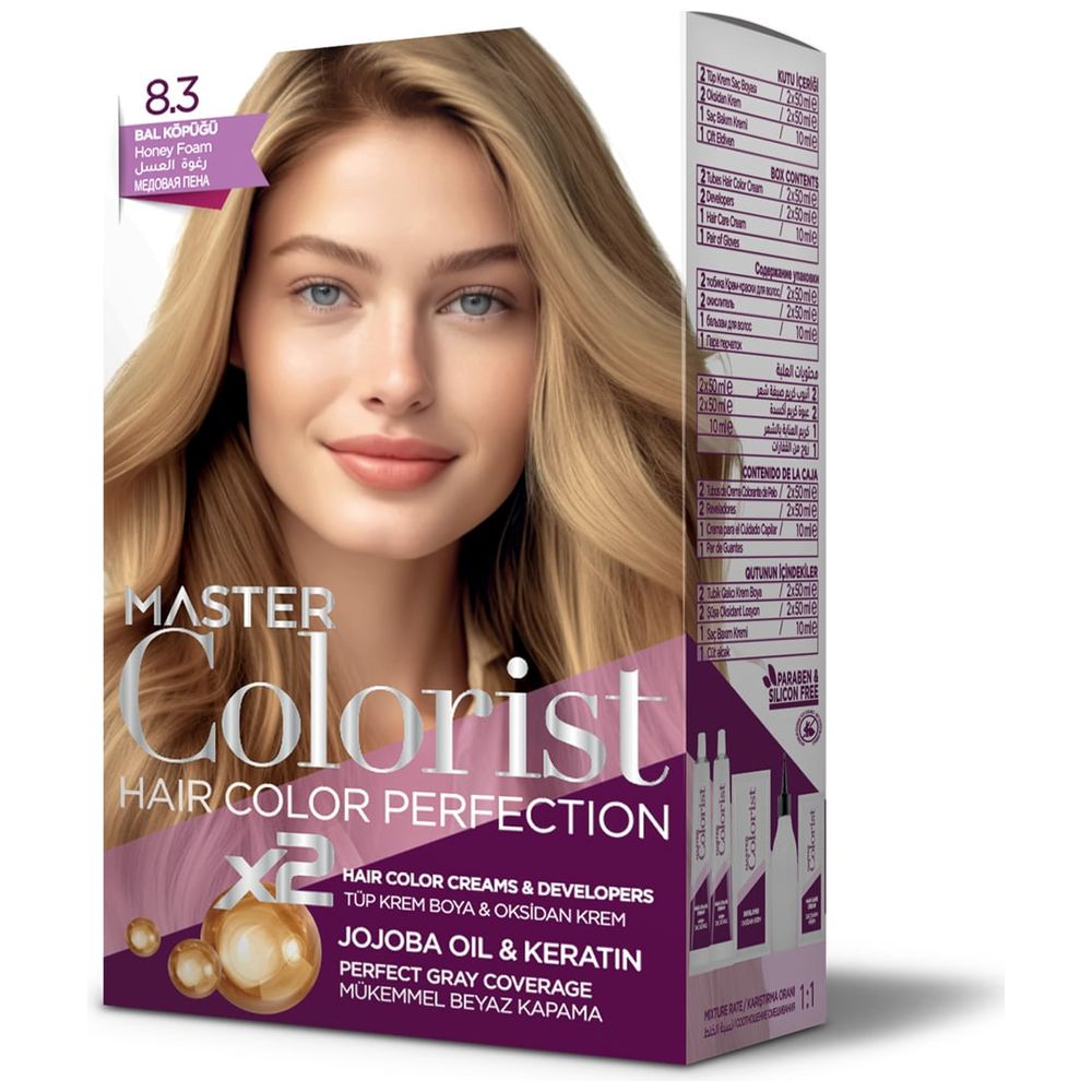 Master Colorest Hair Colour, 8.3 - Honey Foam