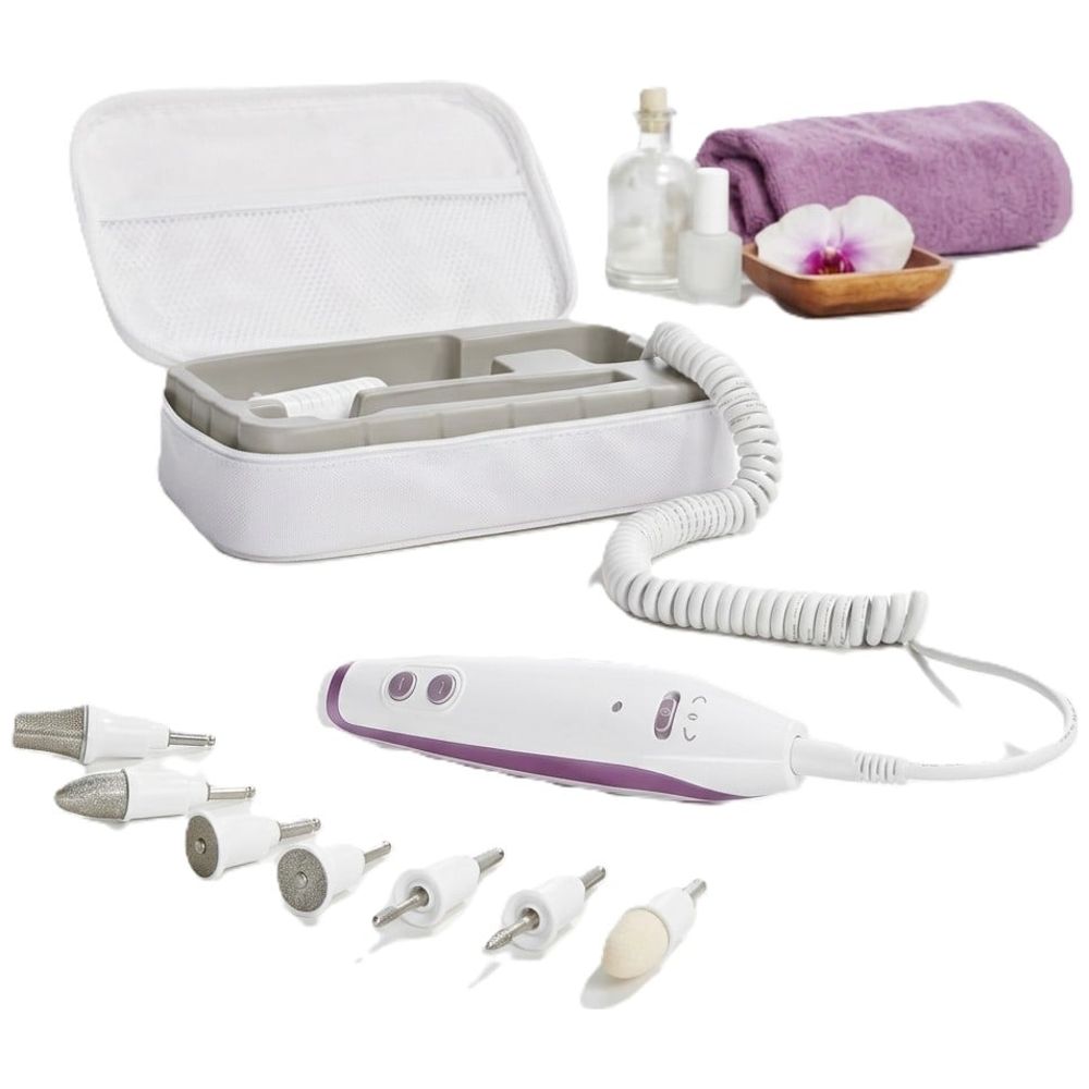 Silver Crest Silver Crest Professional Nail Care Set, Manicure & Pedicure Device - 7 Piece - Purple 7 pcs
