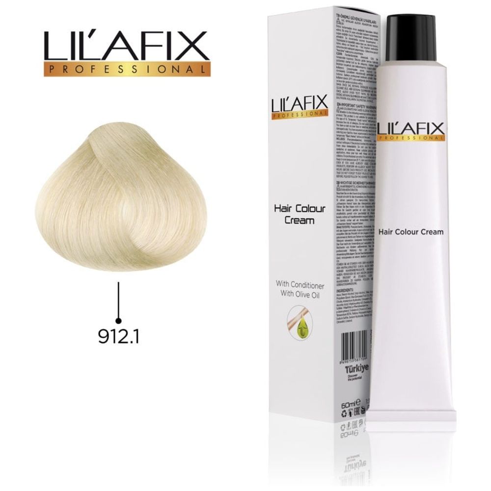 LILAFIX LILAFIX Hair Colour 912/1 - 60ml, Ultra Lightener Ash Yellow 60ml