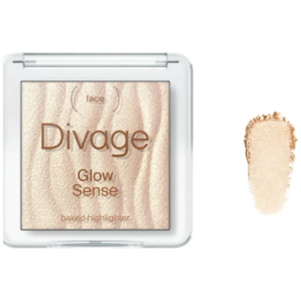 Divage Highlighter Glow Sense, Provides an Intense Glow - 01 Neutral Gold