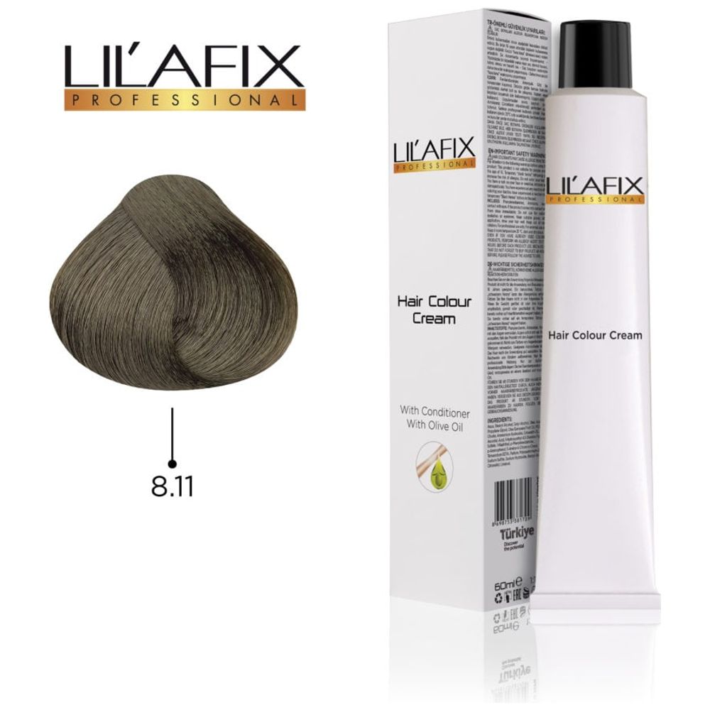 LILAFIX LILAFIX Hair Colour 8/11 - 60ml, Intense Ash Light Brunette 60ml