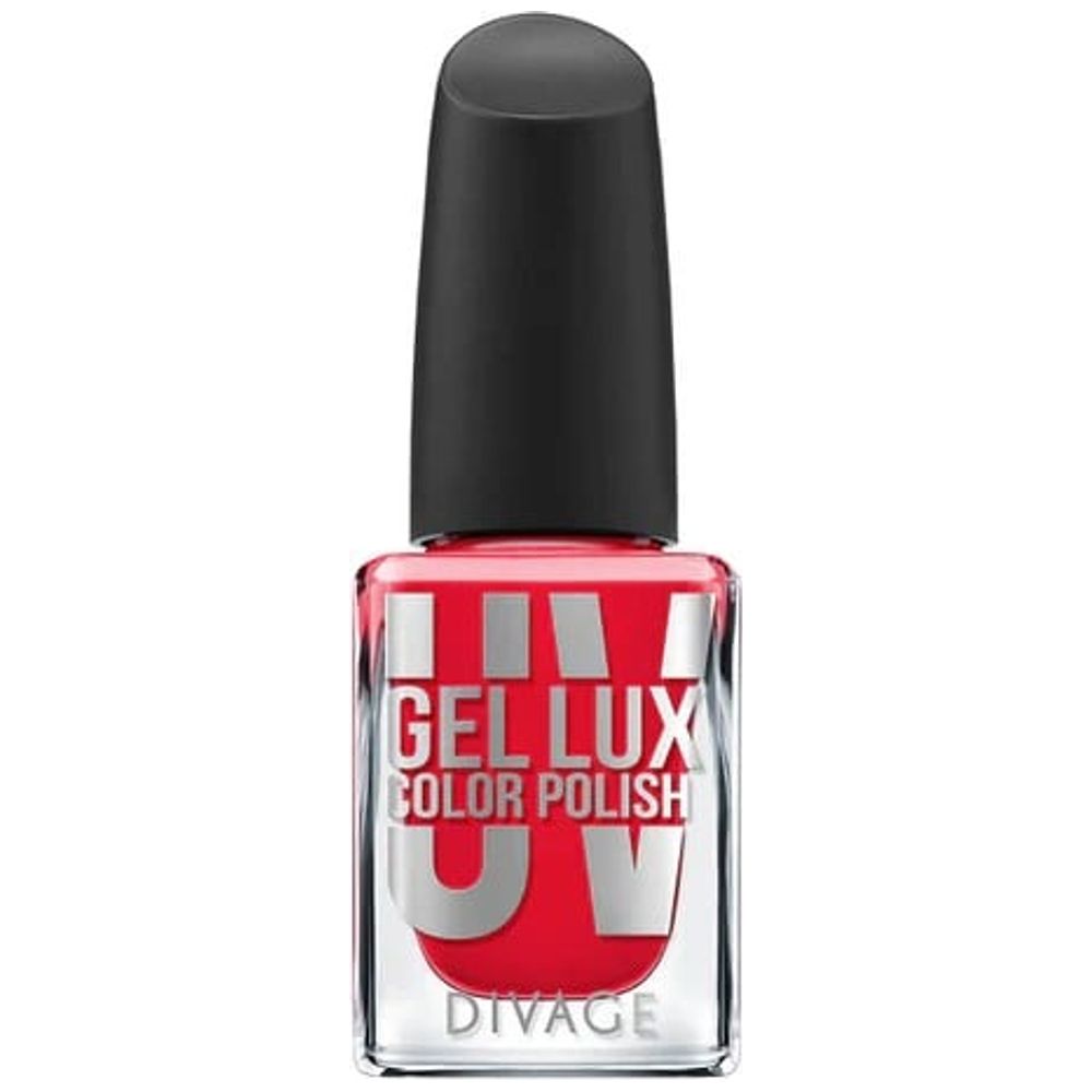 Divage Divage Nail Polish Uv Gel Lux, Gel Finish - 06 Orange Red