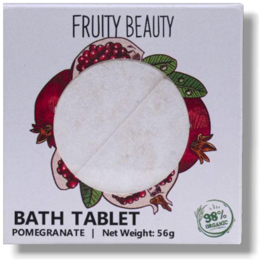 Fruity Beauty Bath Tablet - Pomegranate, 56g