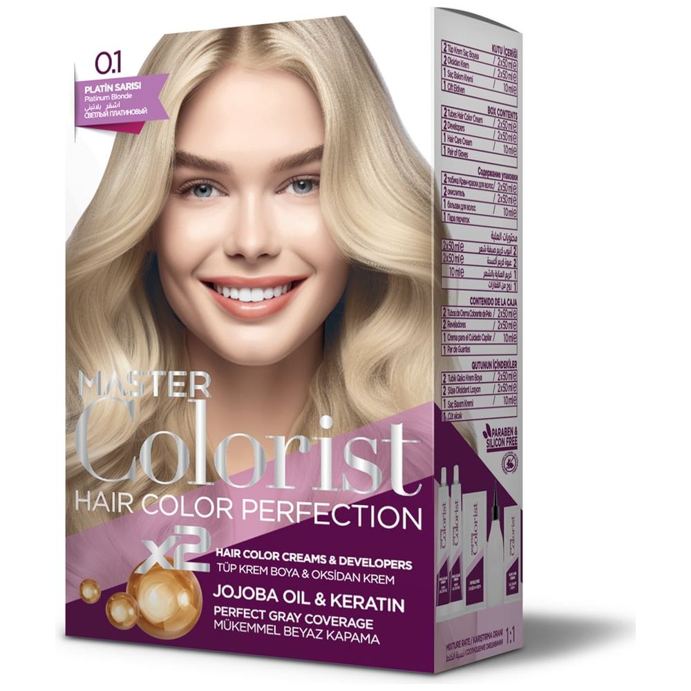 Master Colorest Hair Colour, 0.1 - Platinum Blonde