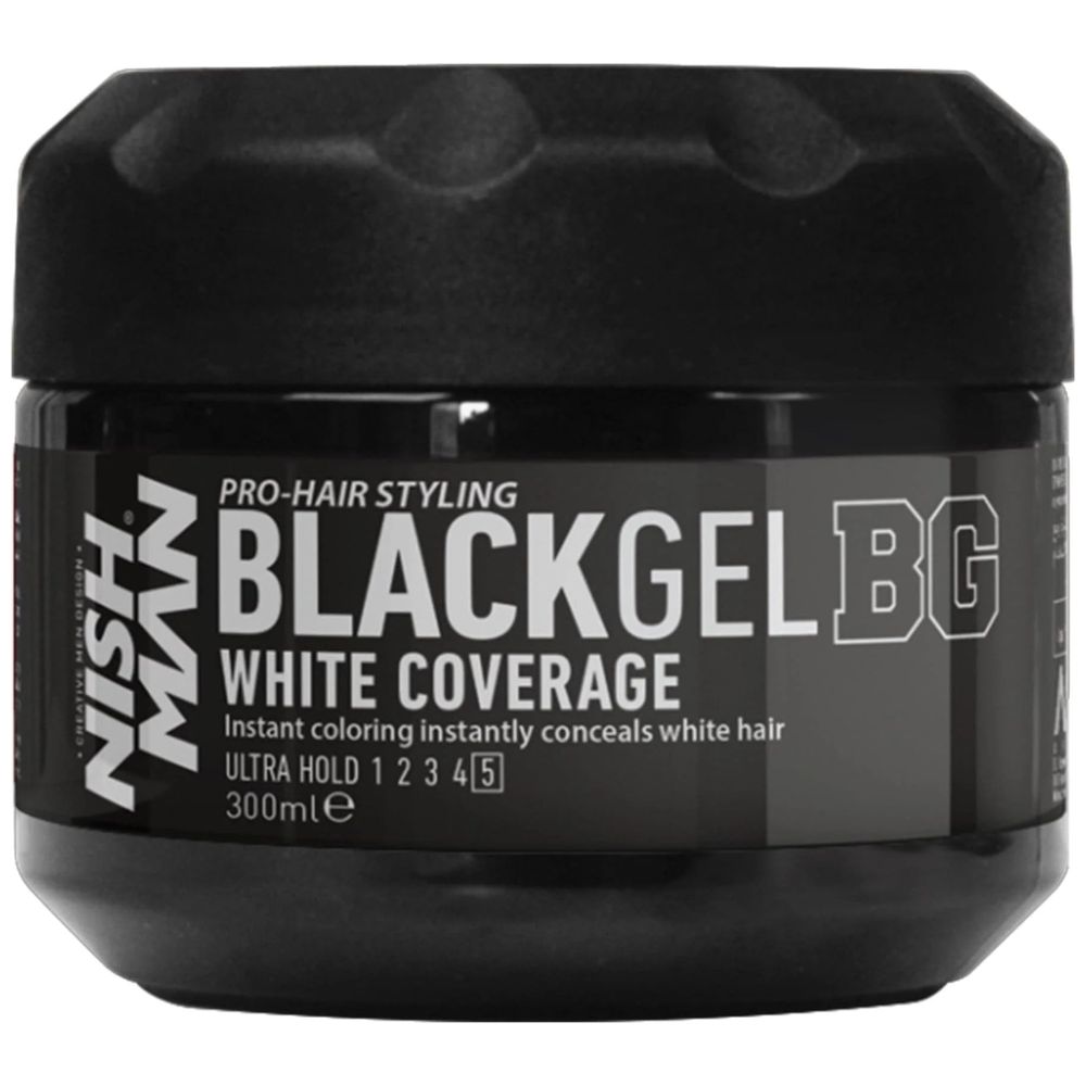 Nishman BG Black Styling Gel - White Coverage, 300ml 300ml
