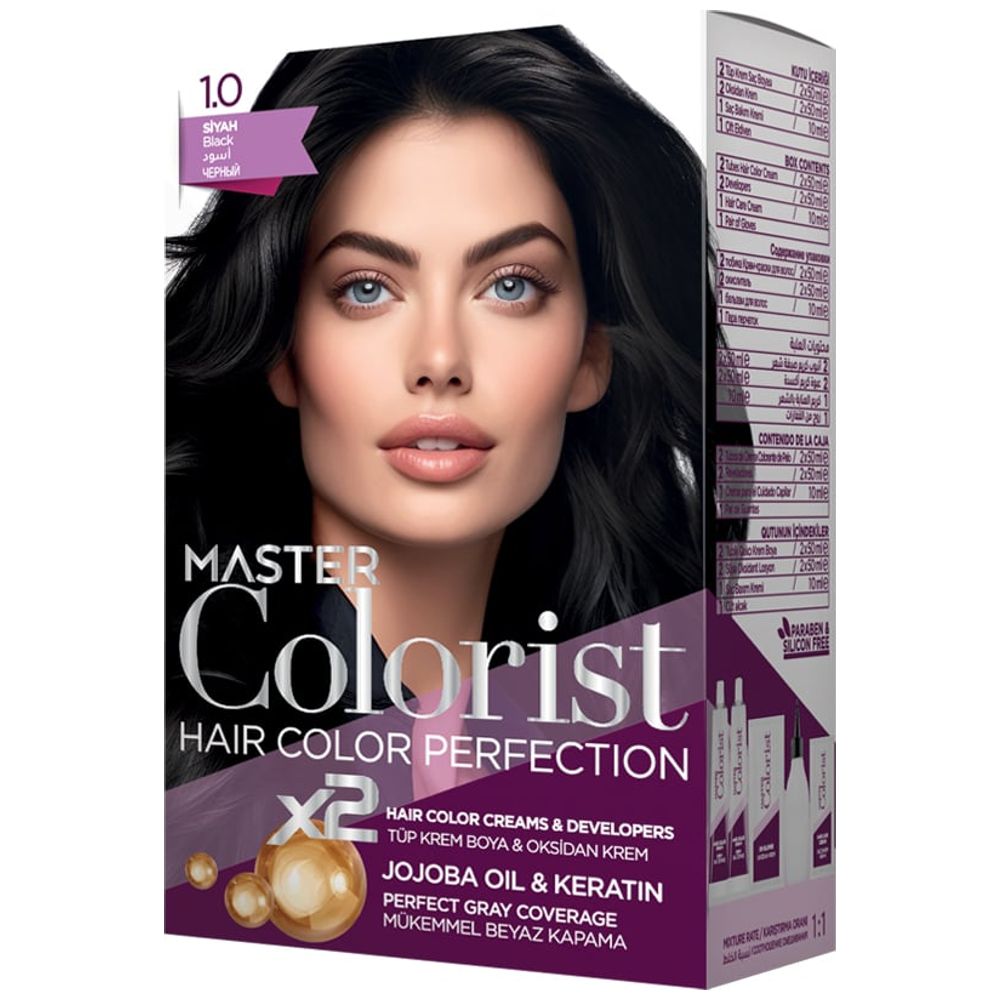 Master Colorest Hair Colour, 1.0 - Black