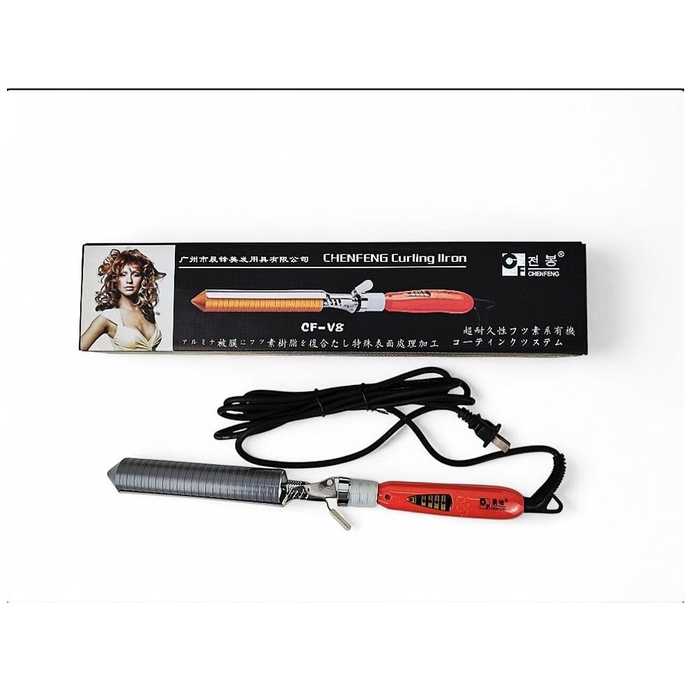 Tornado Professional مكواة تجعيد الشعر سيراميك احترافية، 32 مم - برتقالي