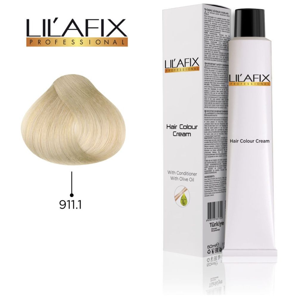 LILAFIX LILAFIX Hair Colour 911/1 - 60ml, Extra Lightener Ash Yellow 60ml