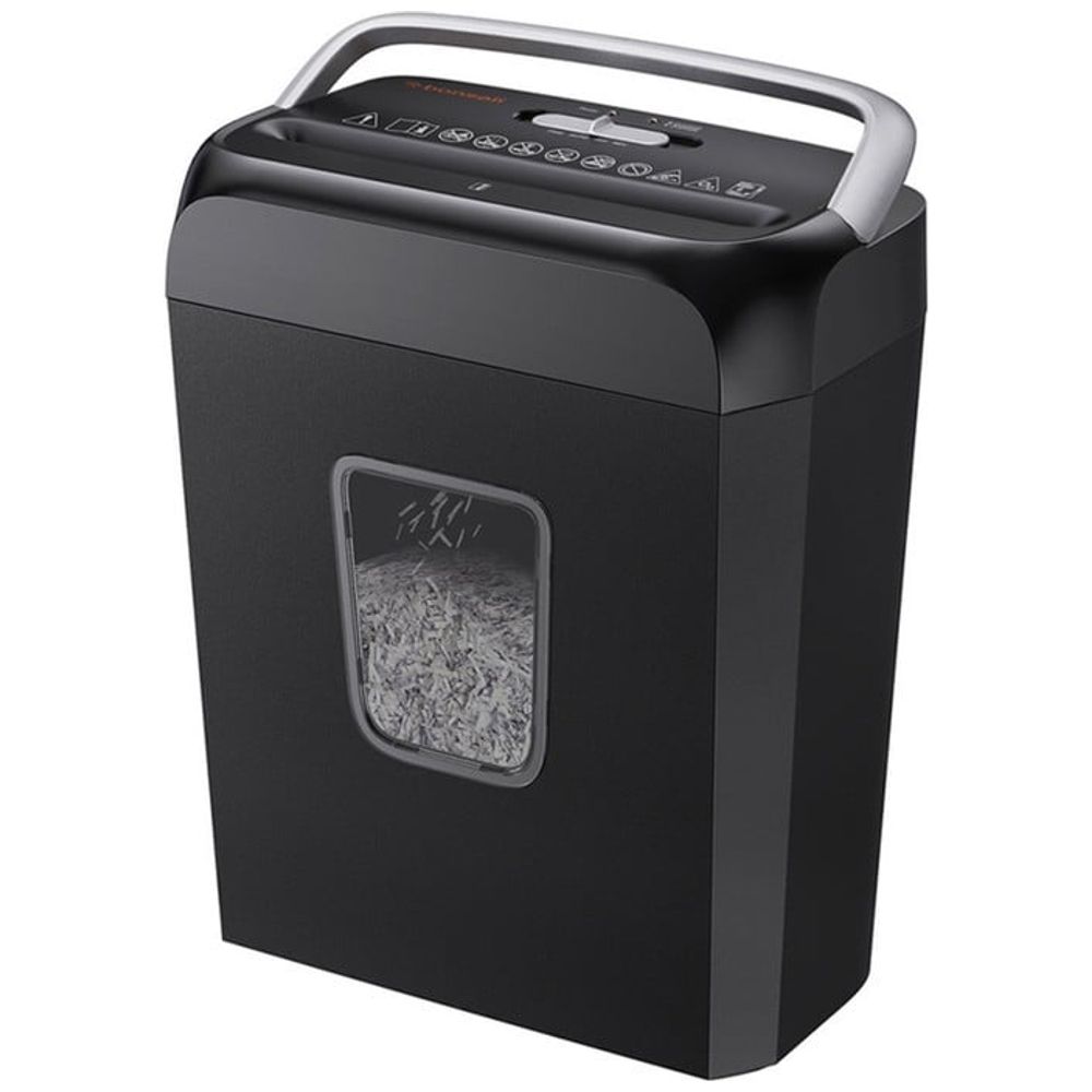 Bonsaii C237-B - Cross-Cut Paper Shredder - 6 Sheet - 13 L - Black 6 Sheet, 13L – 57,000 IQD Iraq