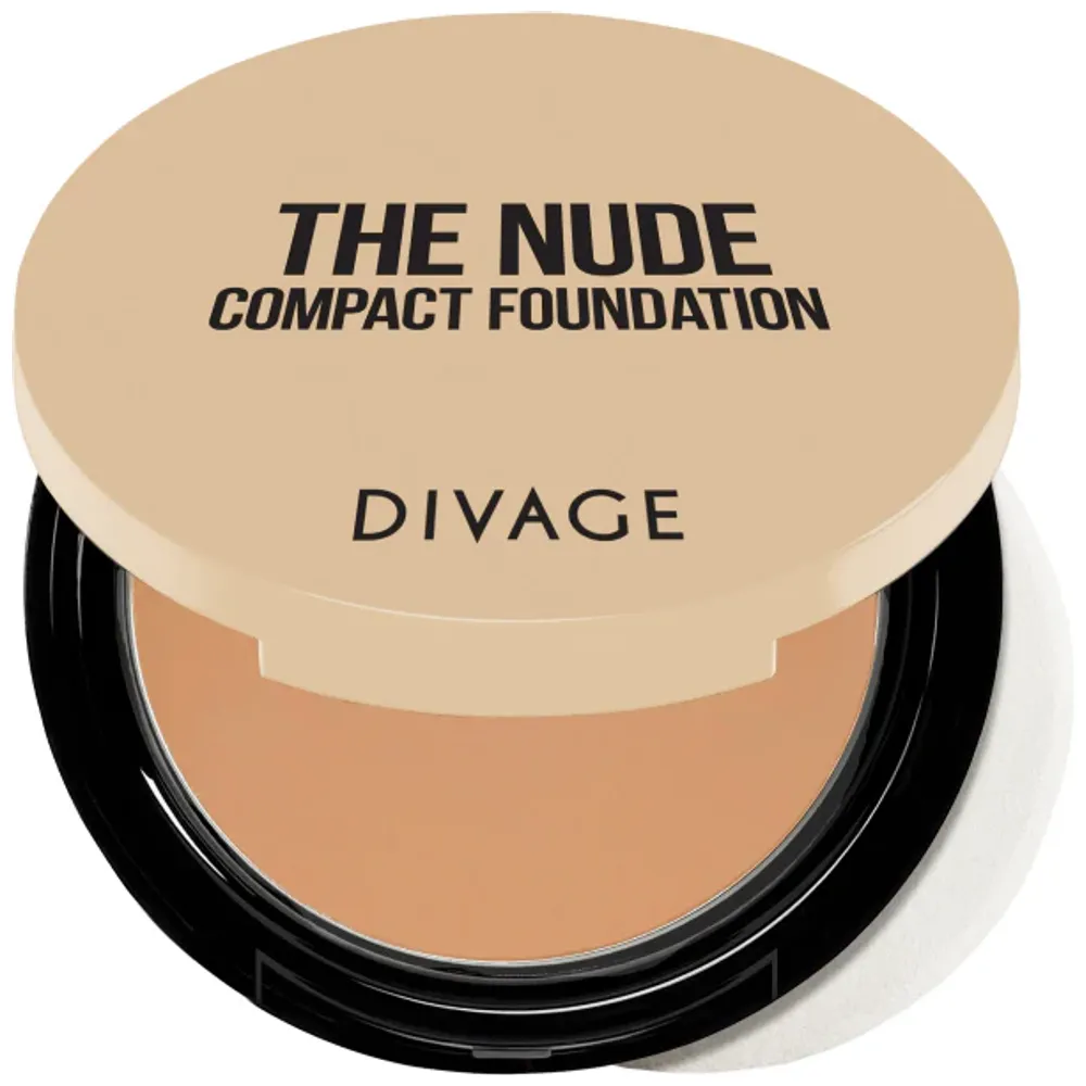 Divage كريم أساس مضغوط ذا نود، يمزج بسهولة مع البشرة - 02 Chestnut