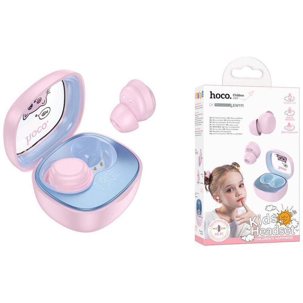 HOCO ew111 - Wireless kids Headphones - Pink – 48,000 IQD Iraq