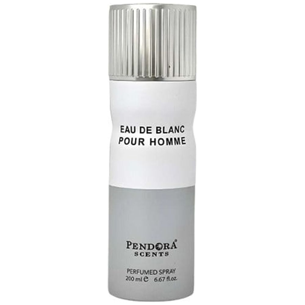Blanc Pour Homme by Pendora Scents for Men - Deodorant Body Spray,  200 ml