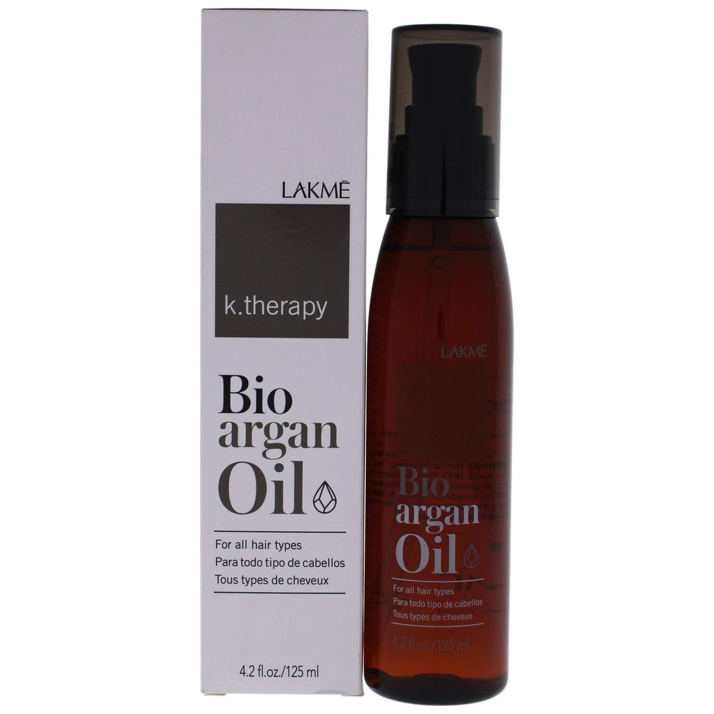 Lakme K.Therapy Bio Argan Hair Oil - nourishes hair and adds shine and softness, 125 ml
