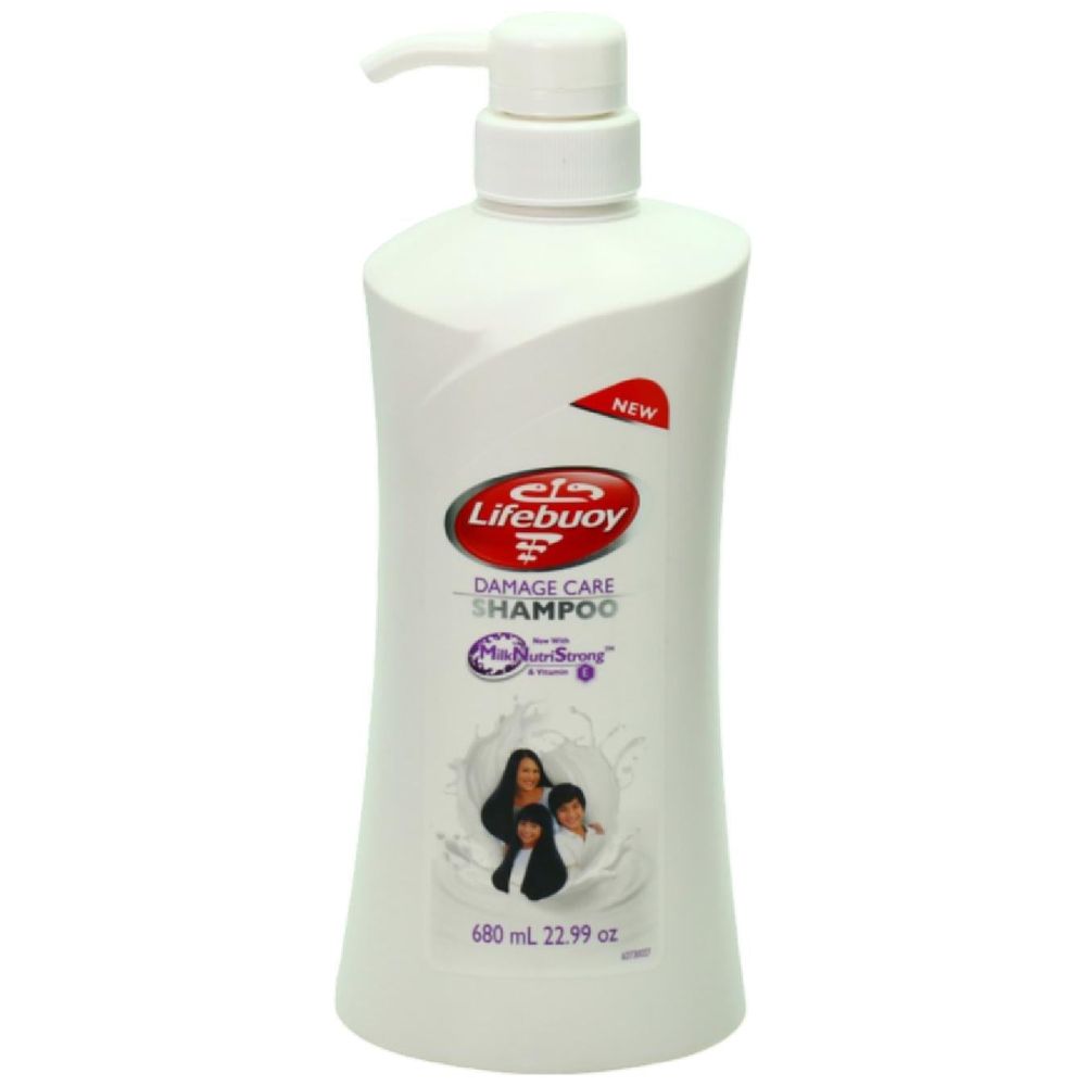 شامبو للشعر التالف من لايفبوي مع ميلك نيوتراي سترونج وفيتامين E - يغذي ويقوي الشعر، 680 مل