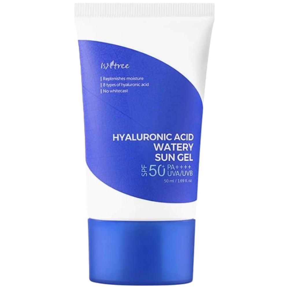 Isntree Hyaluronic Acid Watery Sun Gel - SPF 50+ hydrates and soothes skin, 50 ml