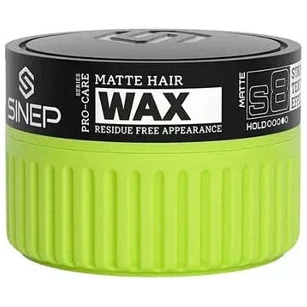 Sinep S8 Matte Hair Wax - Strong Texture Effect, 150 ml