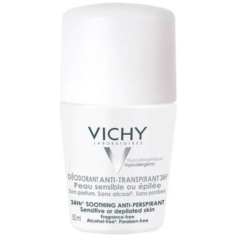 Vichy White by Vichy for Unisex - Anti-Perspirant Roll-On, 50 ml