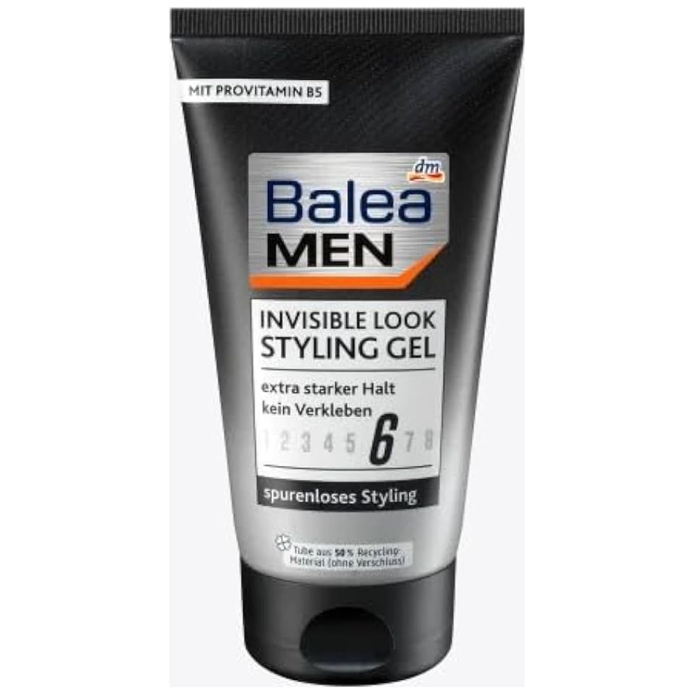 Balea Balea MEN Invisible Look Hair Gel 6 - Provides extra strong hold with a natural invisible finish, 150 ml 150 ml