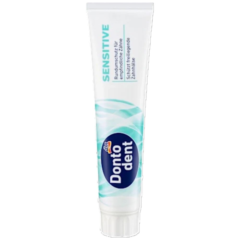 Dontodent Sensitive Toothpaste - relieves tooth sensitivity, strengthens enamel and protects against cavities, 125 ml
