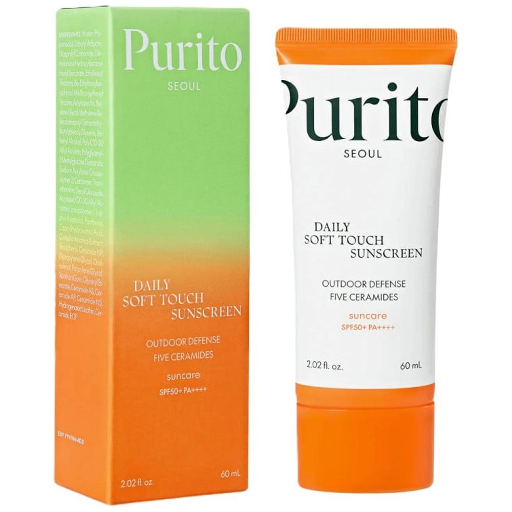 Purito Seoul Daily Soft Touch Sunscreen - SPF 50+ soothes and hydrates skin, 60 ml