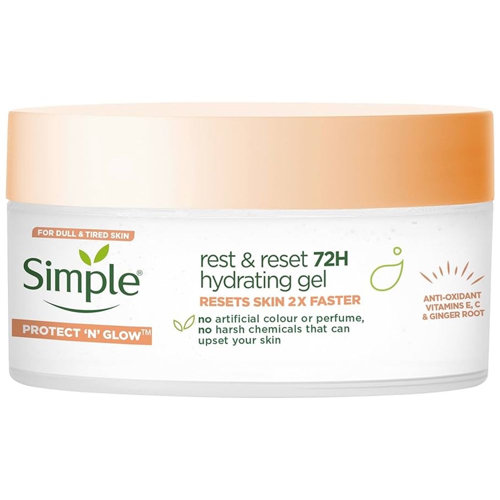 Simple Protect 'N' Glow Rest & Reset - 72H Hydrating Gel, 50ml