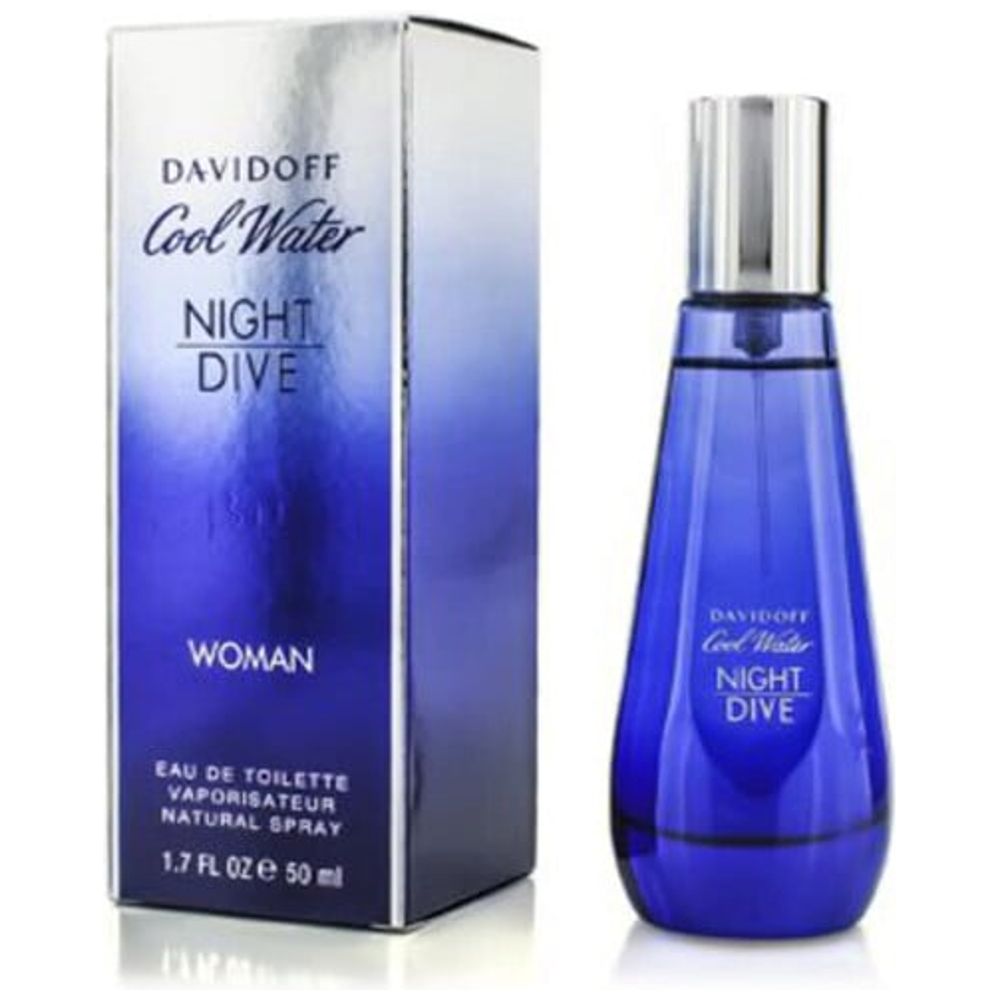 كول ووتر نايت دايف من دافيدوف للنساء - أو دو تواليت، 50 مل