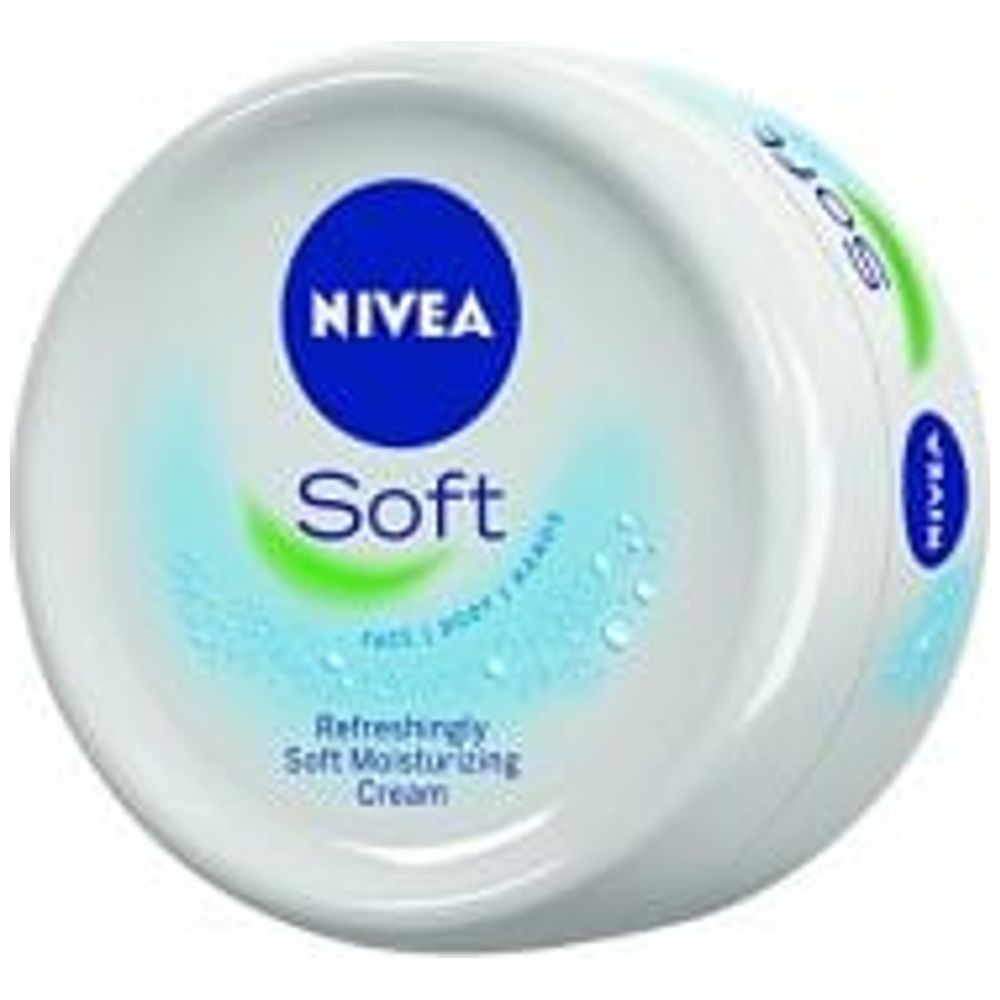 Nivea Soft Moisturizing Cream - Hydrates face, body, and hands for soft and refreshed skin, 97 g
