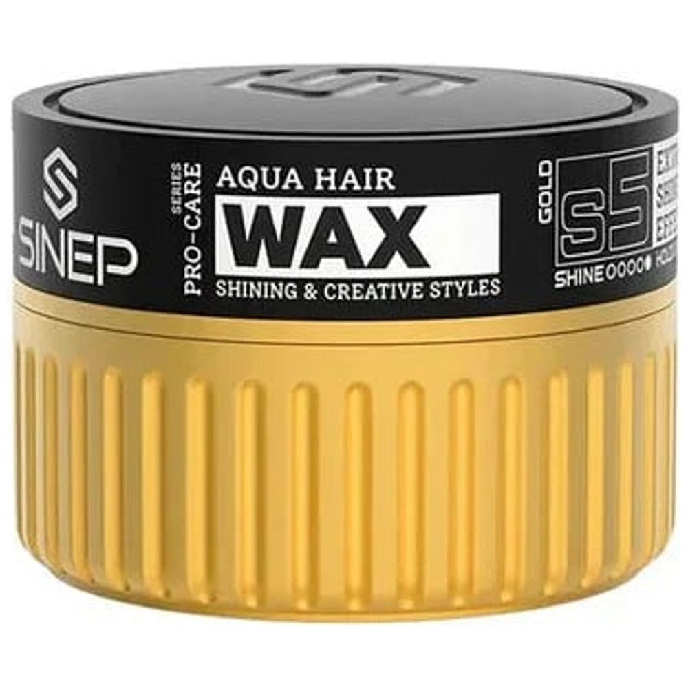 Sinep Aqua Hair Wax S5 Gold - Professional Styling Wax, 150 ml