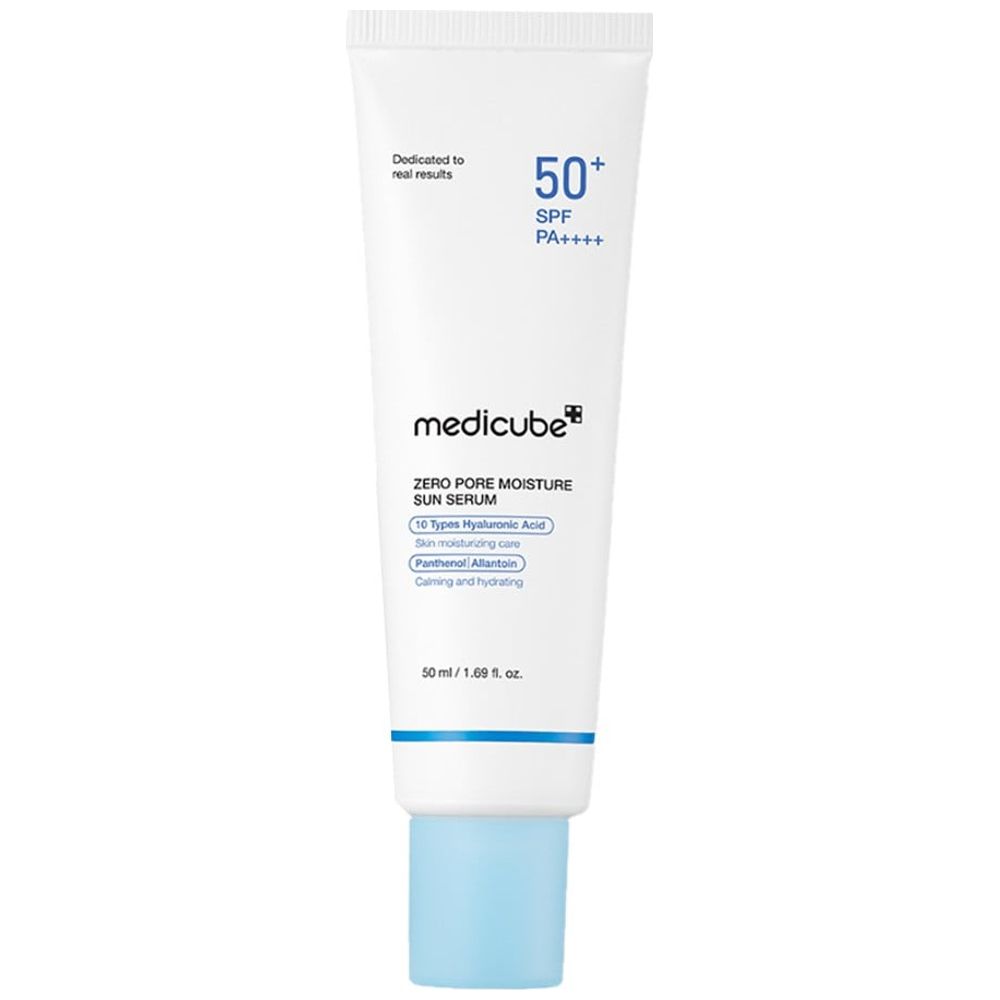 Medicube Zero Pore Moisture Sun Serum - SPF 50+ hydrates skin, 50 ml