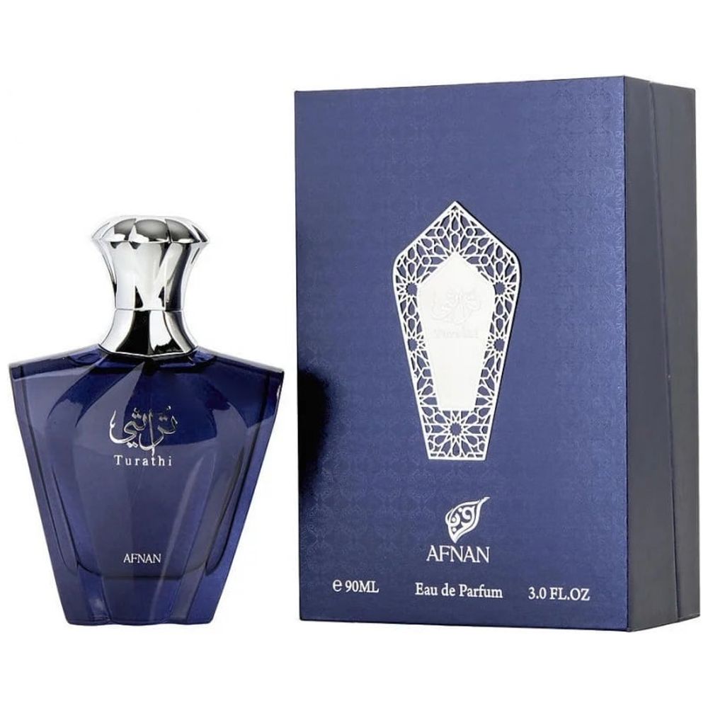Turathi Blue by Afnan for Men - Eau de Parfum, 90 ml