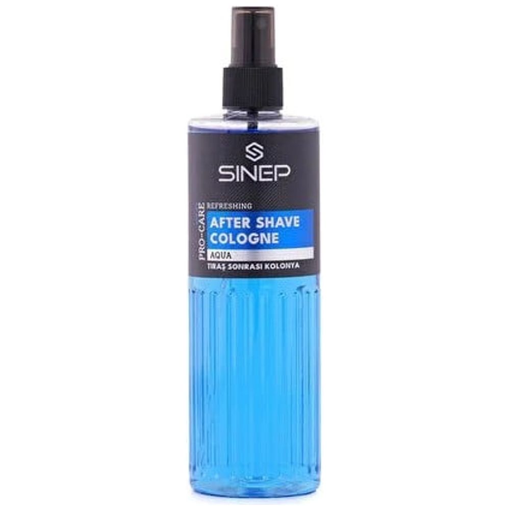 SINEP Pro-Care Aqua After Shave Cologne - soothes skin with a fresh aquatic scent, 400 ml