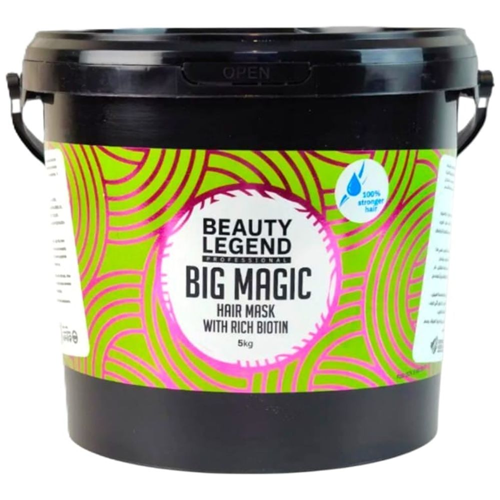 Beauty Legend Big Magic Hair Mask with Biotin - Restores Vitality and Softness to Dry and Damaged Hair, 5 kg