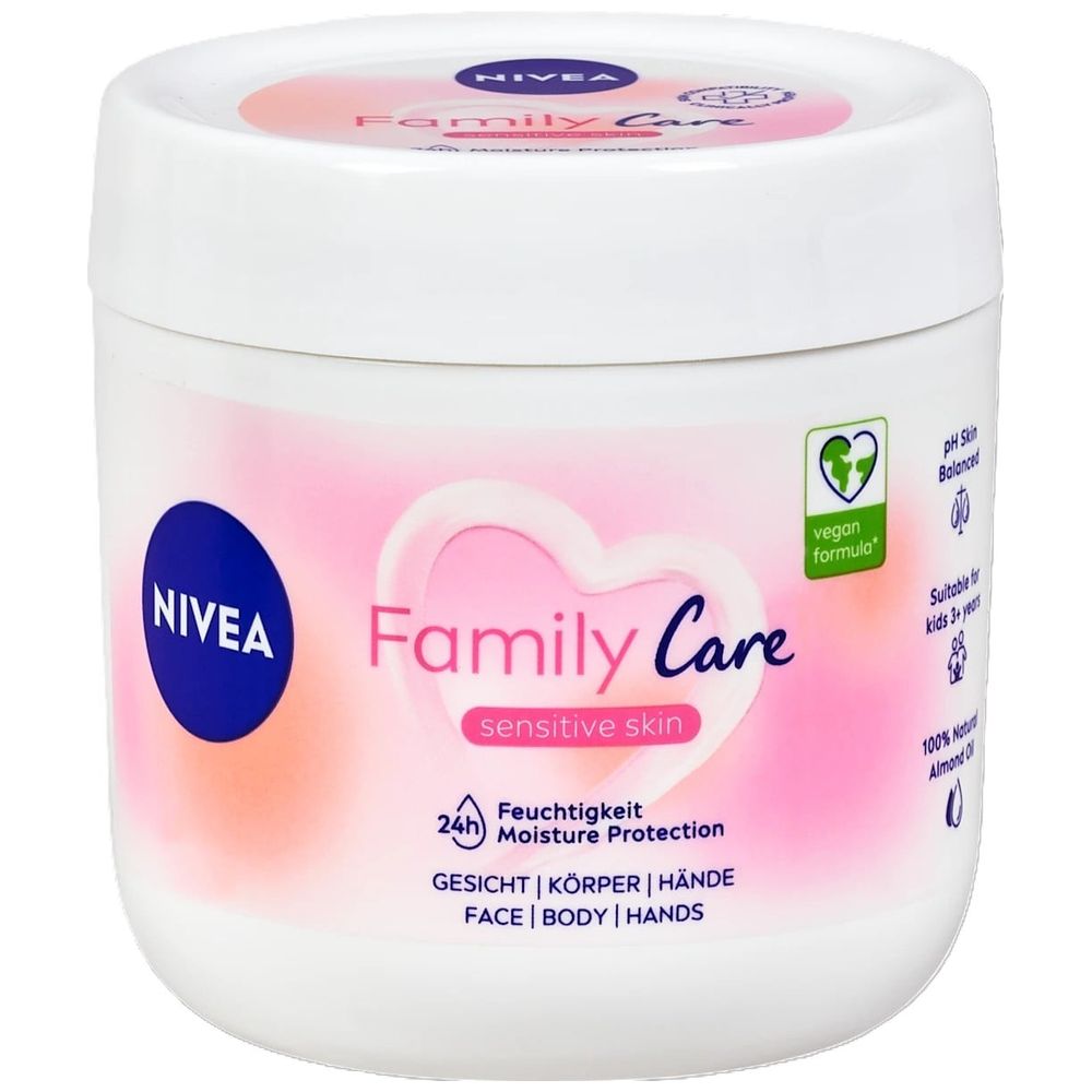 Nivea Family Care Moisturizing Cream - Hydrates dry skin and leaves it soft and smooth, 450 ml