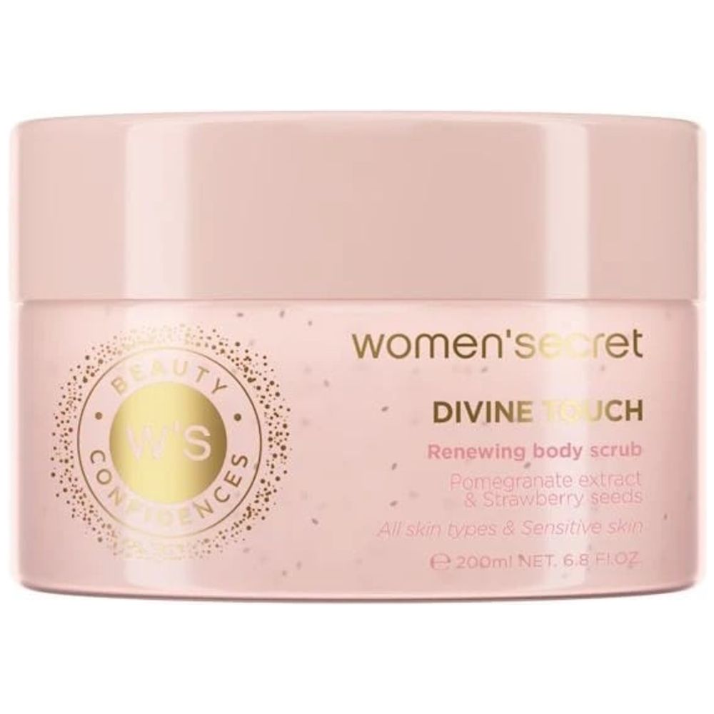 Women Secret Divine Touch Body Scrub - Gently exfoliates and renews the skin, 200 ml