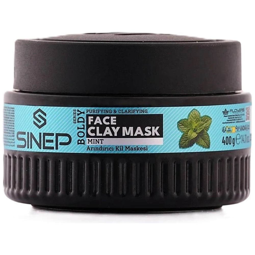 SINEP Face Clay Mask Mint - Purifying and Clarifying, 400 g