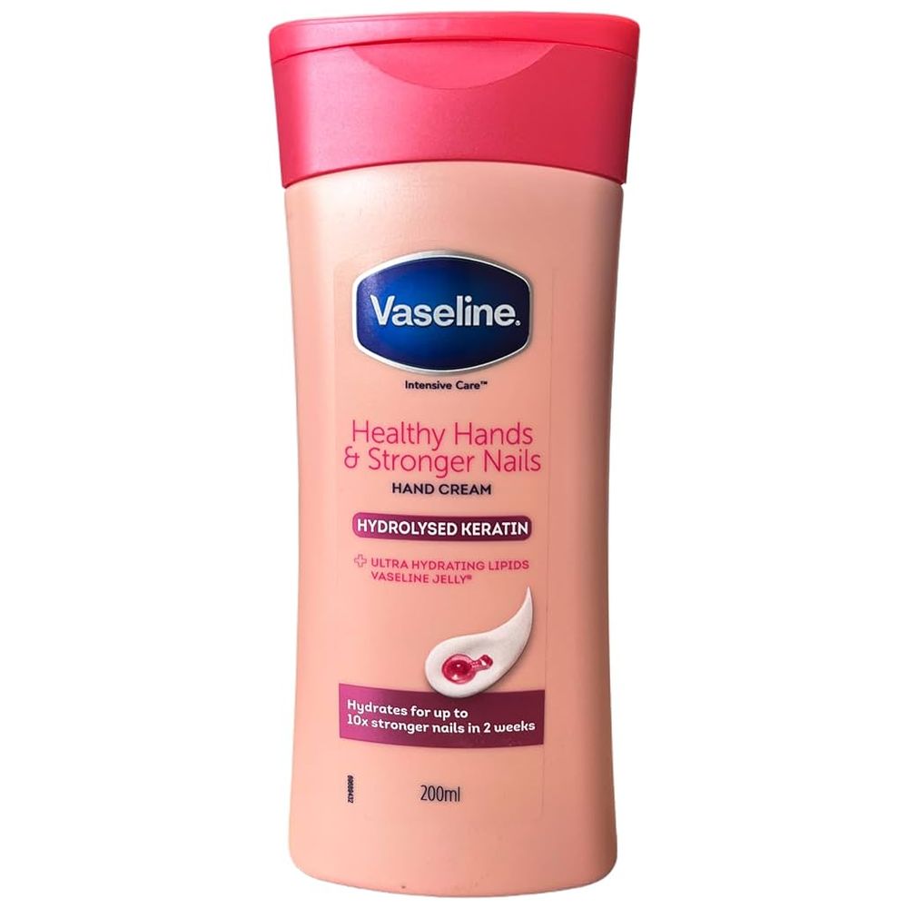 Vaseline Hand & Nail Cream - Moisturizes hands and strengthens nails, 200 ml